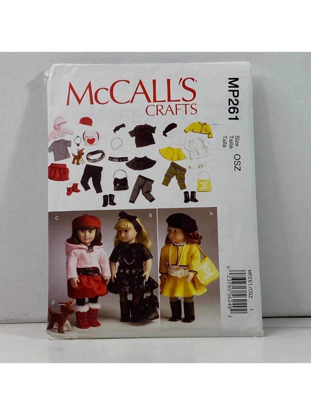 McCalls Crafts MP26118 Inch Doll Pattern Uncut American Girl